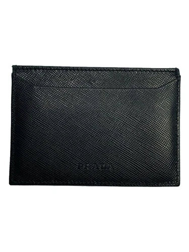 Etui Carte PRADA Pass 3 Puket Noir Couleur Unie Femme Homme Occasion