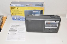 Sony ICF-36 Weather TV FM AM 4 Band Portable Radio Tested Works USED