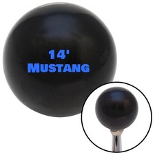 Blue 14 Mustang Black Shift Knob W M16x1.5 Insert Shifter Auto Manual Brody