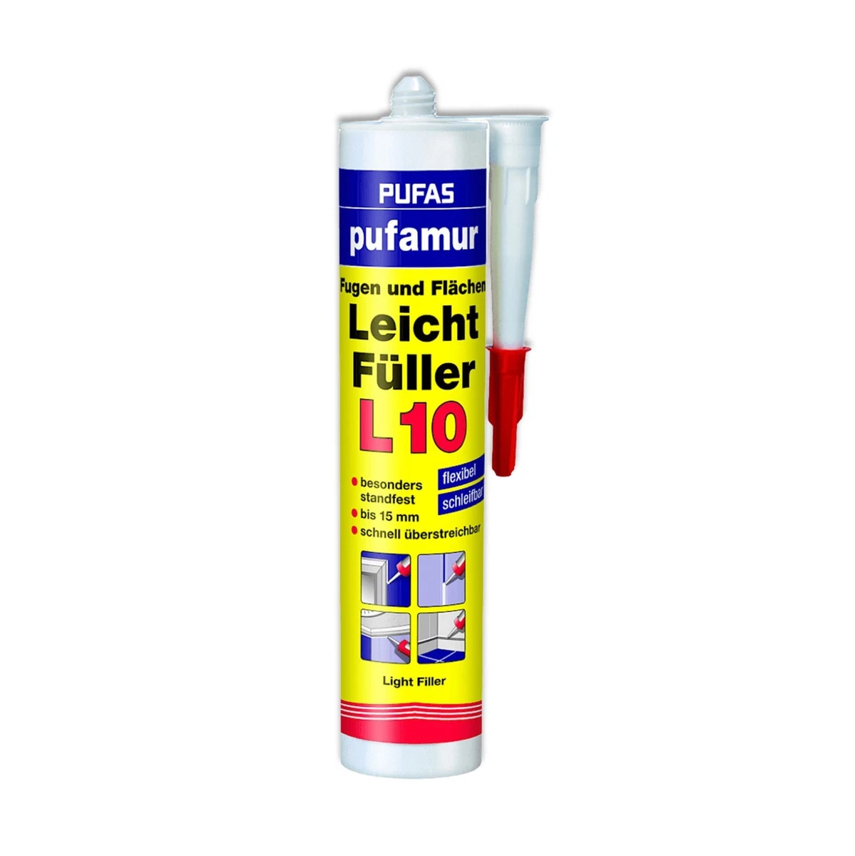12x Pufas pufamur Fugen und Flächen Leichtfüller L10 (14,11€/1l)