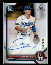 Sean McLain 2022 Bowman Chrome Refractor Auto 356/499
