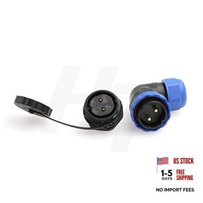 HangTon HE29 2 Pin Plastic Waterproof Connector Threaded Outdoor 2 pin
