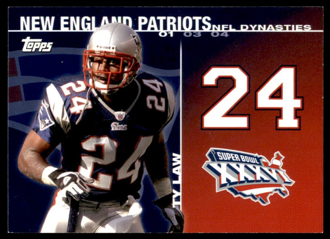 2008 Topps Dynasties #DYNTL Ty Law Patriots