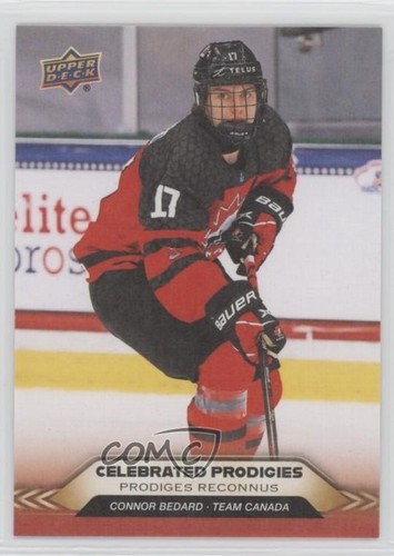 Connor Bedard #CP-7 2025 Upper Deck Tim Hortons Team Canada Celebrated Prodigies card