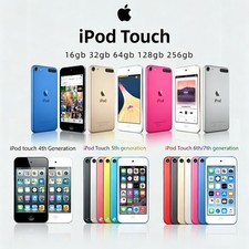 Nuevo Reproductor MP3 Apple iPod Touch 4to 5to 6to 7mo Gen 32-256GB Envío Gratis - LOTE