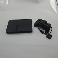 Sony PlayStation 2 PS2 Slim SCPH-75003 PAL Black Console + 1 Controllers