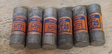  Amp Trap AJT 25 Fuses Lot Of 6