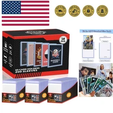 250 PCS TopLoaders Card Sleeves for Trading Cards, 3" x 4" Baseball Card Prot...