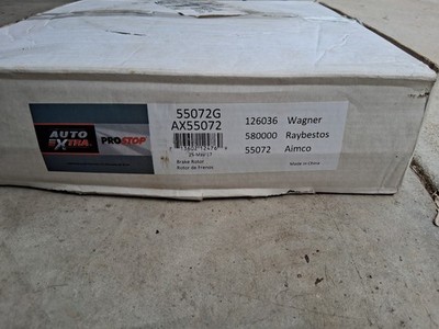 Auto Extra P/N AX55072 Front Disc Brake Rotors New In Original Packaging (Set)
