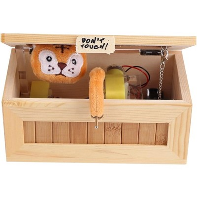 Don't Touch Useless Box, Useless Box Wooden USB Electronic Cute Tiger Funny S...