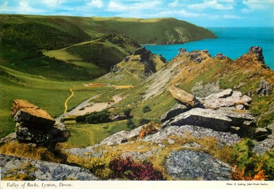 c19534 #2 Valley of Rocks Lynton Devon England John Hinde Postkarte