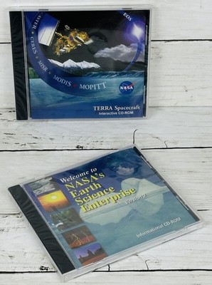 Lot of 2 NASA CD-ROMs Terra Project and Earth Science Enterprise Windows/MAC NEW