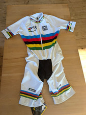 Santini Zeitfahranzug - UCI Regenbogenstreifen Weltmeister - NEU - Größe L