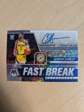 20-21 Mosaic Cassius Stanley Fast Break Autograph Rookie Card