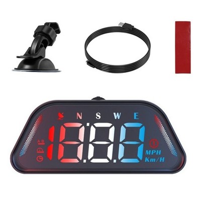 Digital Heads Up Display for Car GPS Speedometer Overspeed Notification