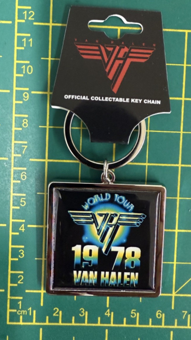 Van Halen World Tour 1978 Logo Quality Metal Key Ring Officially Licensed