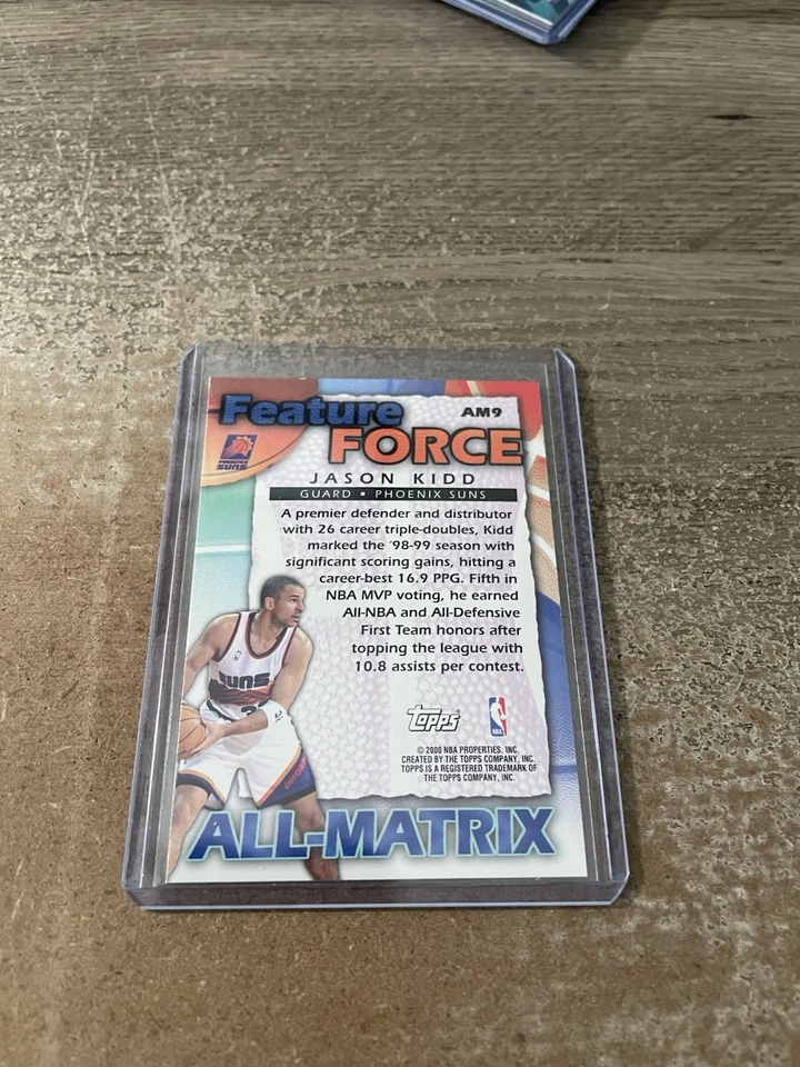 1999-00 Topps All-Matrix Jason Kidd #AM9 HOF - Image 2 of 2