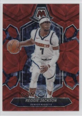 2023-24 Panini Mosaic International Red Prizm 50/75 Reggie Jackson #164 13c5