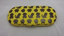 Animal Farm design eyeglass cases Yellow W/Dogs 