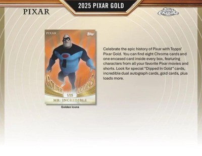 2025 Topps Pixar Gold Hobby Box | eBay