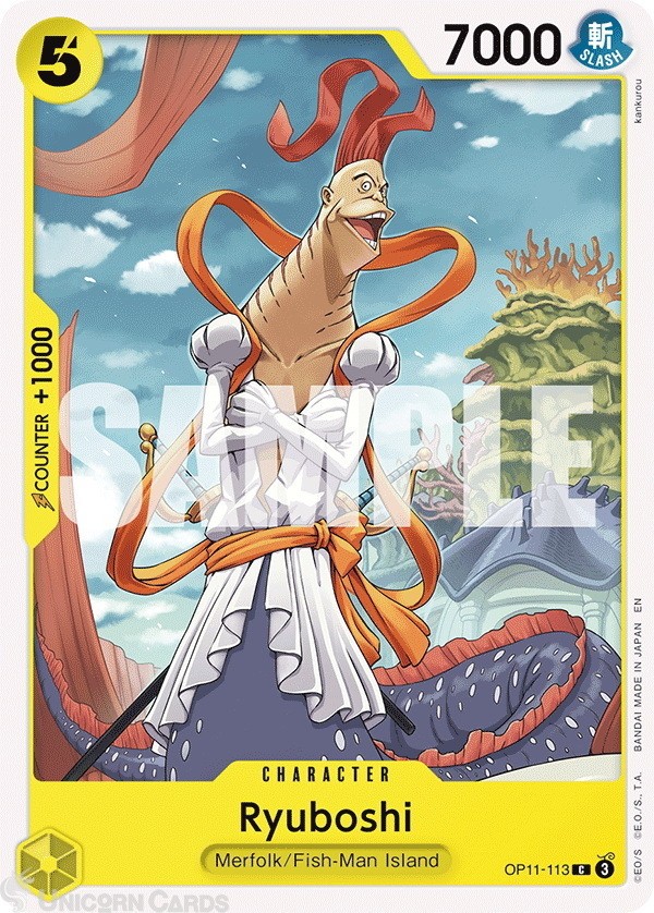 OP11-113 Ryuboshi : Common English One Piece TCG Card : OP11: A Fist Of Divine S