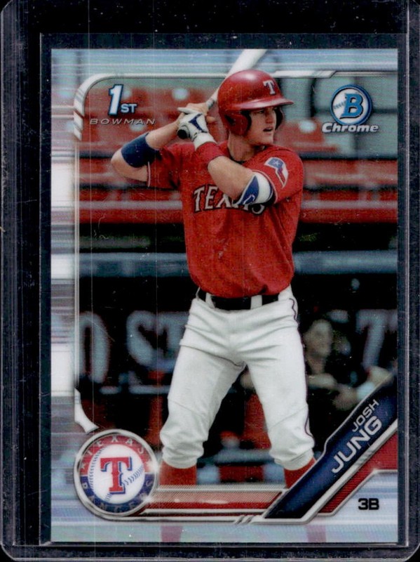 2019 Bowman Draft Josh Jung Chrome Refractor #BDC-7 Rangers