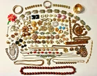LARGE VINTAGE ESTATE COSTUME JEWELRY LOT