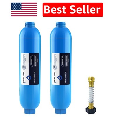 RV Water Filter with Hose Protector - Eliminates Odors & Contaminants