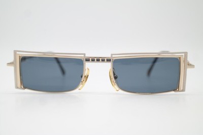 Vintage Sunglasses Casanova LC-5 Gold White Transparent Square