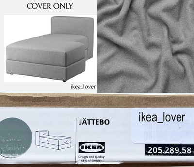 Ikea JÄTTEBO Cover chaise module, RIGHT Tonerud gray - NEW - 205.289.58