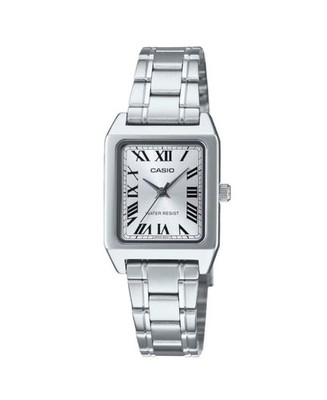 CASIO Women Analog Quartz Casual Watch Classic Dress Silver Dial Waterproof Rect