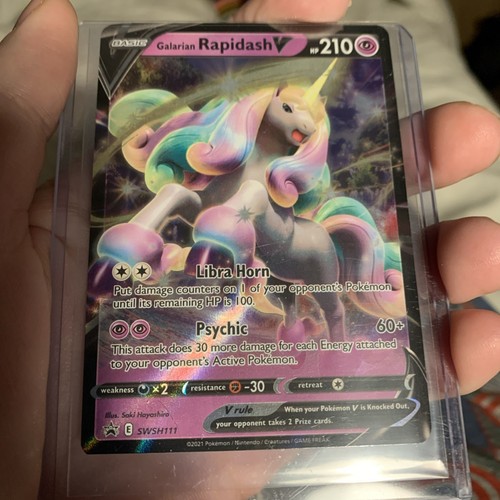 Galarian Rapidash V Prize Pack Series 1 Holo SWSH111 Pokémon TCG