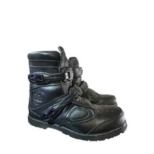 Icon Patrol 3 Motorcycle Boots Leather Uppers Ankle Zipper Buckle Men's Size 11