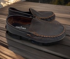 Minnetonka Men's Moccasins Rubber Sole Bottom Size 7