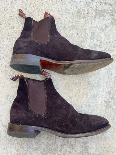 R.M. Williams Chelsea Craftsman Suede Boots Men's Comfort 8H US Men 9-9.5 - Picture 3 of 13