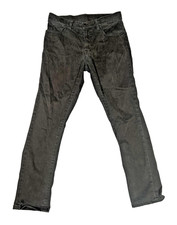 Uniqlo Pants Men Stretch Relaxed Trousers Drawstring Black 30x27