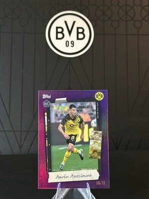 Aaron Anselmino Rookie /15   Topps BVB Focus   Borussia Dortmund