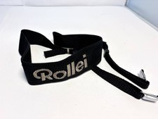 Rollei Black Rolleiflex With Embroidered Lettering Strap Hardware