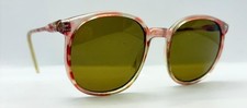 Vintage Tortoise Pink Translucent Oval Sunglasses Frames Korea