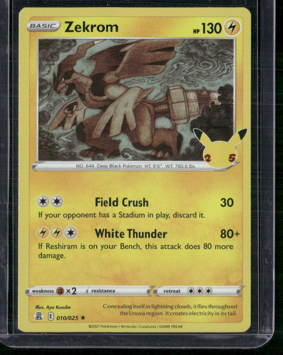 2021 Pokemon 010/025 Zekrom HOLO