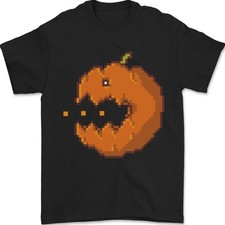 Gildan Camiseta Retro Videojuegos Halloween Calabaza Divertida Algodón