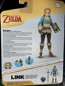 Nintendo Legend of Zelda Breath of the Wild ZELDA con SHEIKAH SLATE 5" Figura NES
