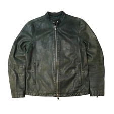 Vintage Jonh Varvatos Leather Black Jacket Size M