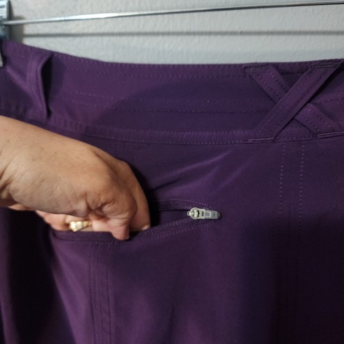 LL. Bean Womens Skort Size 8 Hiking Running Plum - Picture 8 of 13