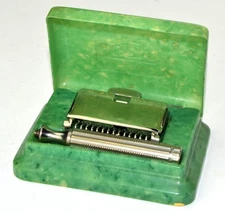 1940s Era Gem 1912 Head Single Edge + Orig Case, GREAT SHAPE