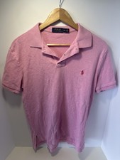 Polo Ralph Lauren Pink Polo Shirt Men s Medium M Short Sleeve Classic Pony Logo