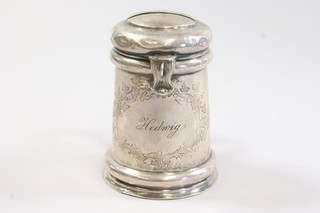 Silber Spardose Jugendstil um 1900 (IJ780)