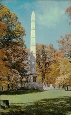 Tippecanoe Battle Ground Monument Postcard William Henry Harrison Valparaiso