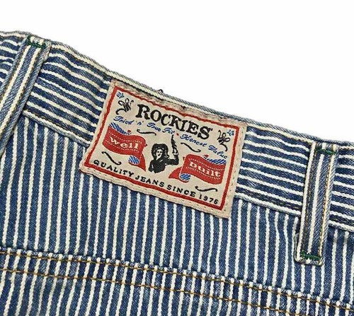 VTG Rockies Women's Striped Jeans Relaxed Sz 26x29 (Tag 28/7) Classic Retro - Picture 3 of 11