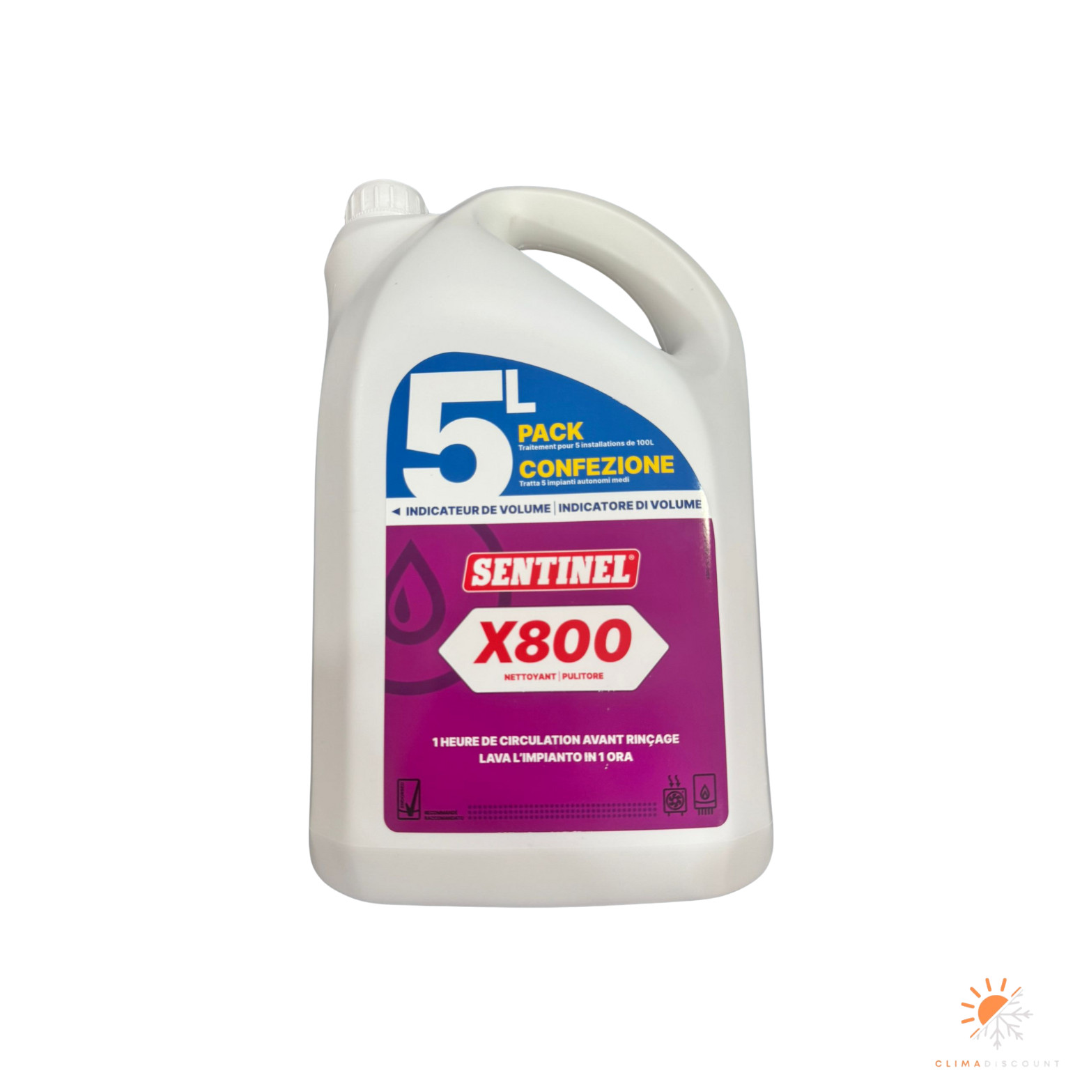 Sentinel X800 5lt Pulitore Ultra Caldaie - Trattamento Professionale Impianti